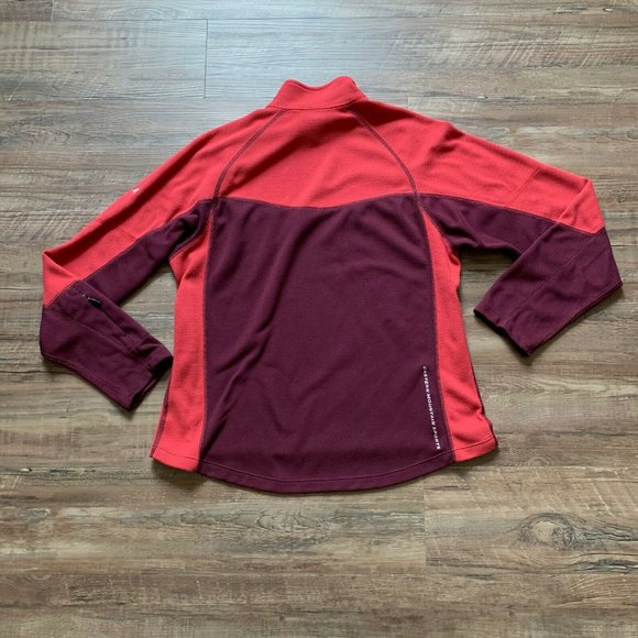 Eastern Mountain Sports Women’s Red Sweater Side Neck Zipper Pullover Large - Picture 4 of 9